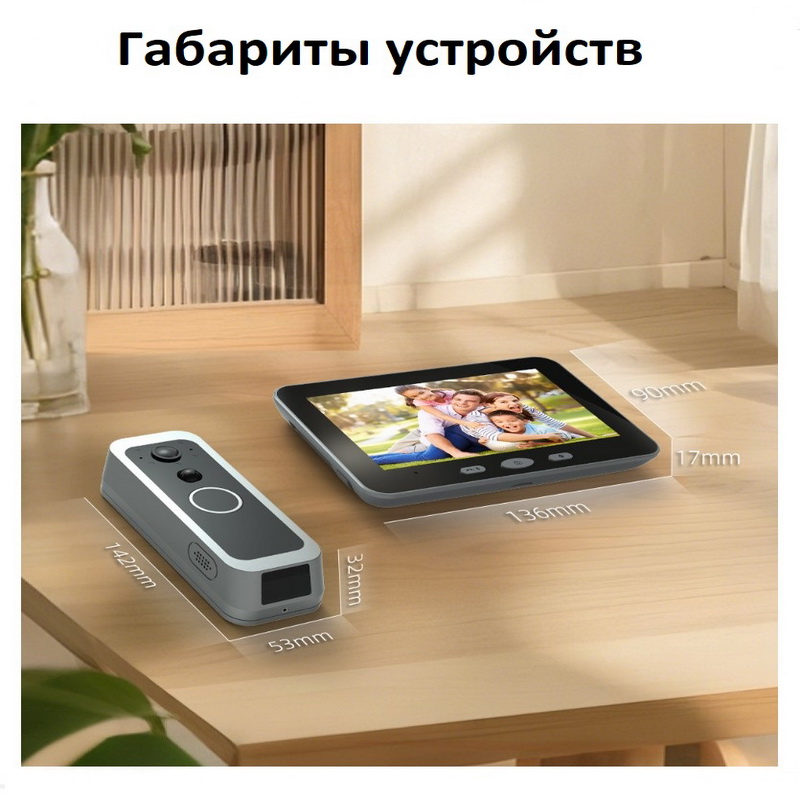 Беспроводной видеодомофон Wi-Fi