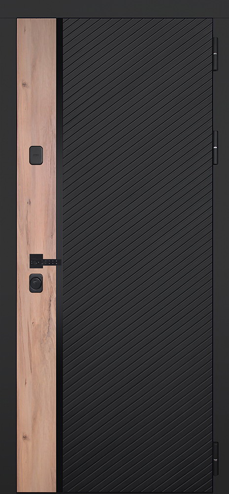 Стальная дверь "Фрегат" (биометрическая дверная ручка Smart lock T888)