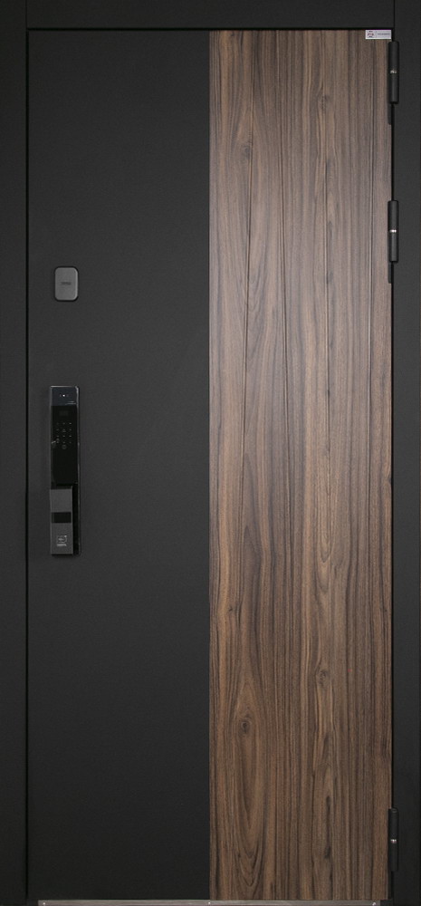 Стальная дверь "Инь-Янь" с зеркалом (биометрический замок Smart lock Y23)