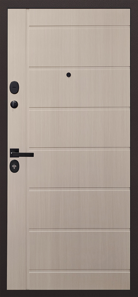 Стальная дверь "Комфорт" (умная электронная дверная ручка Smart lock T888 Черная)
